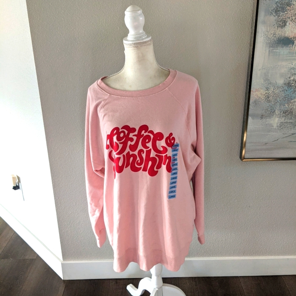 New Wildfox  Oversized Flocked Large Top